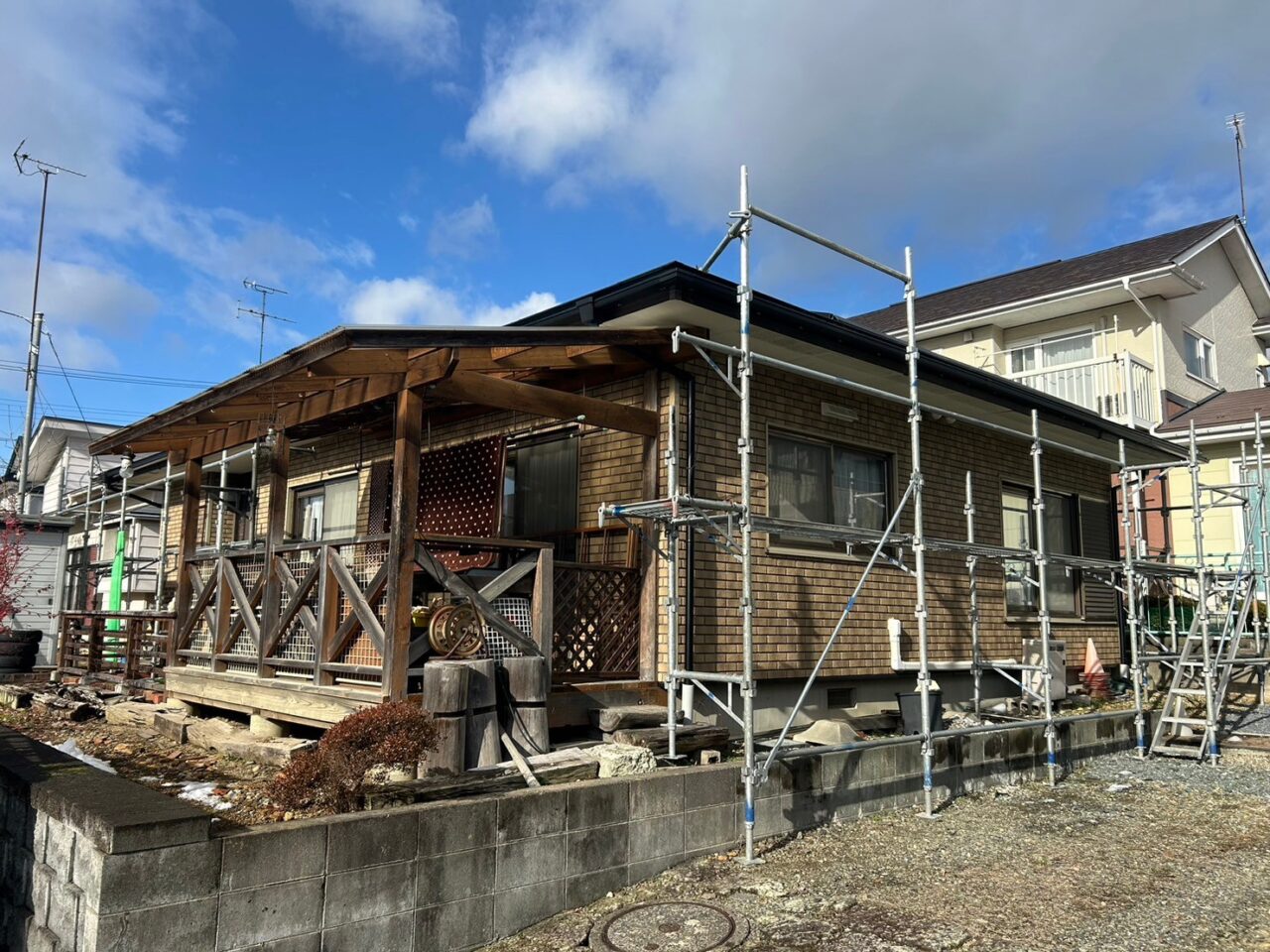 北上市S様邸（雨樋工事）