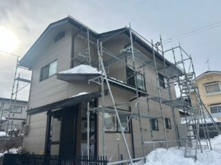 滝沢市H様邸（雪止め・ベランダ屋根補修・雨樋工事）