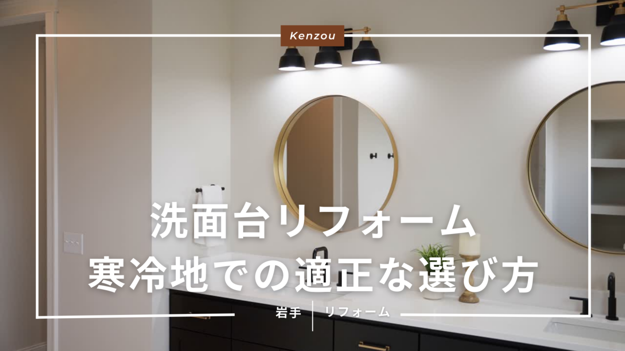 【サイズ別徹底比較】洗面台リフォーム：75cmと90cm、寒冷地での適正な選び方
